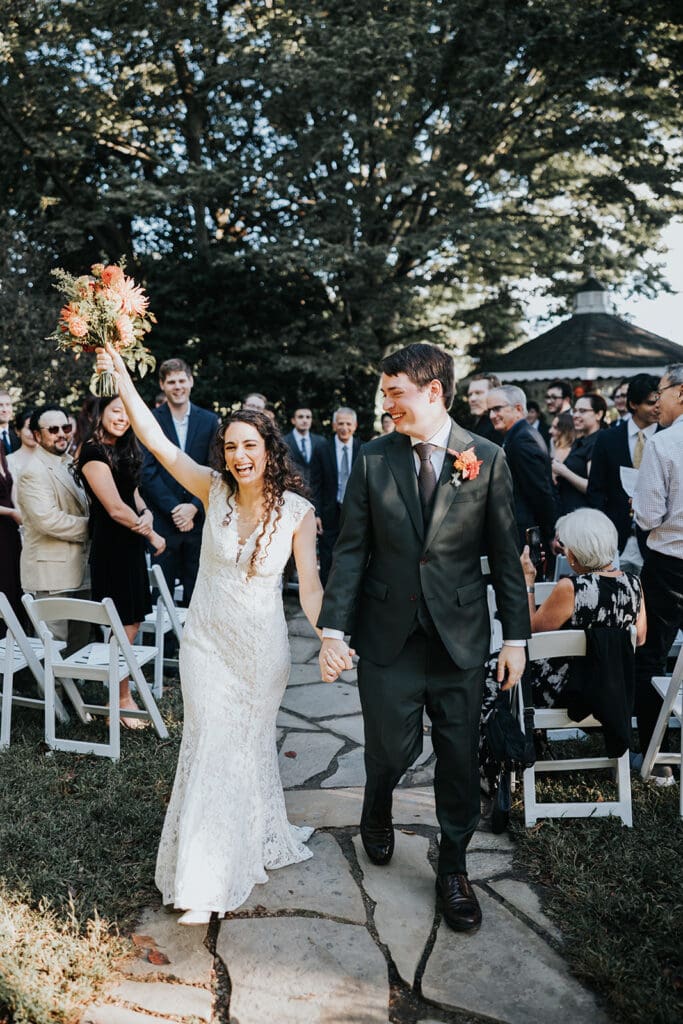 NCSU JC Raulston Arboretum wedding exit