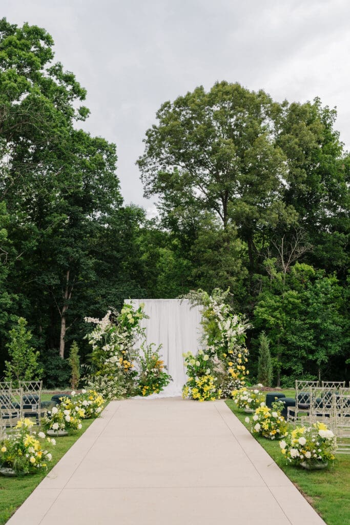 Garden ceremony at The Skyroom
