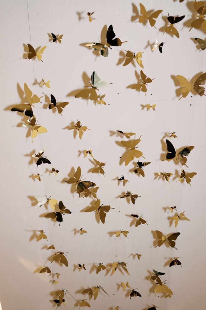 gold decorative butterflies
