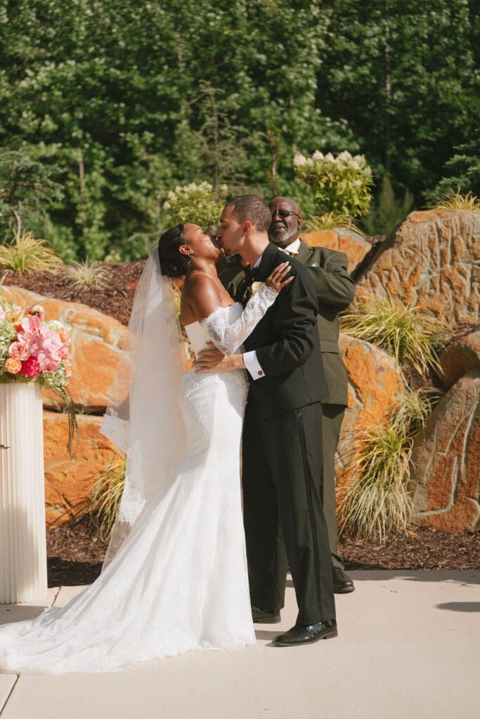 outdoor wedding ceremony in Pittsboro
